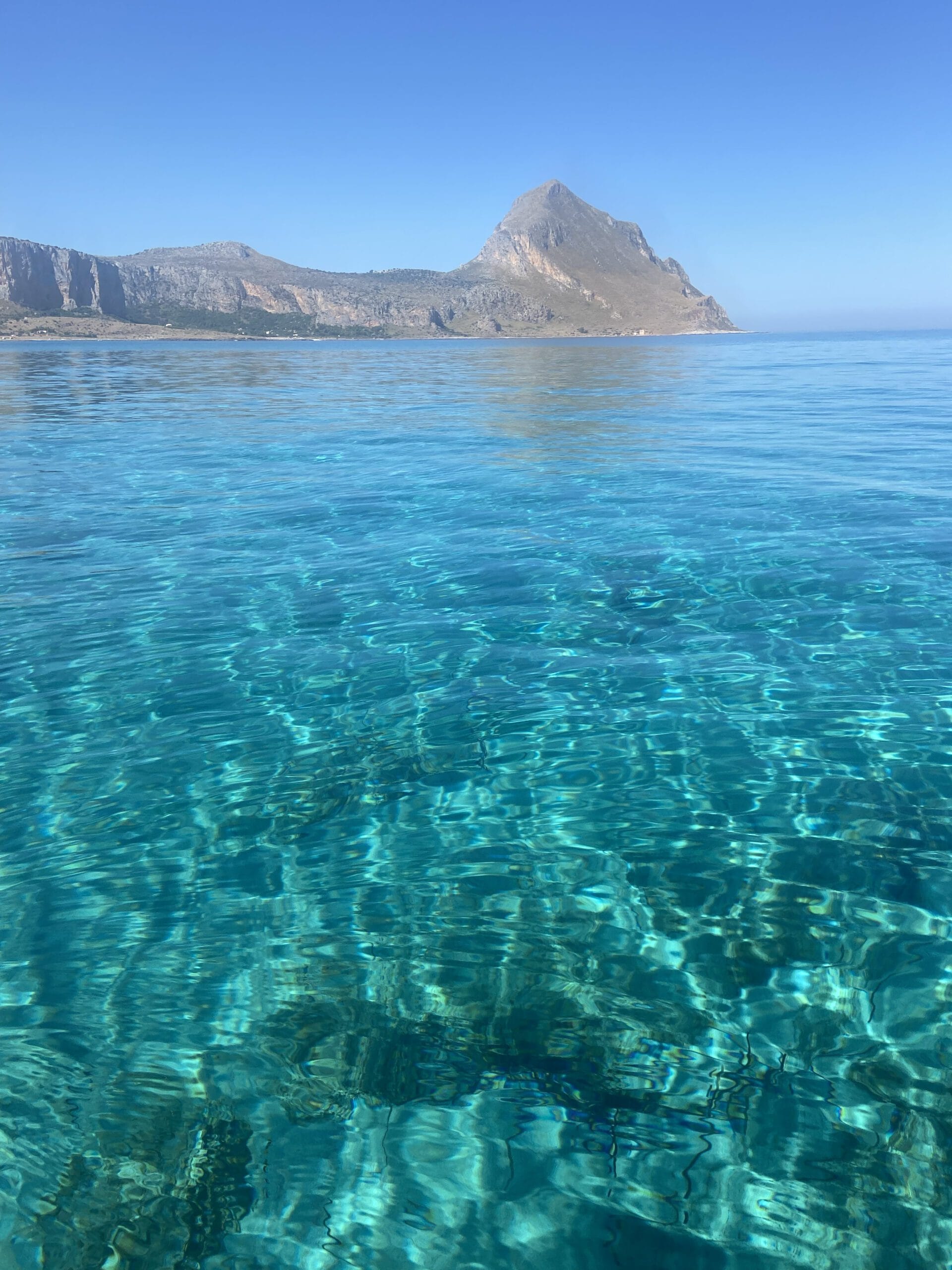 foto monte cofano cala dell'arena nella natura